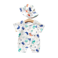 Load image into Gallery viewer, Baby Unisex Fruit Animals Cartoon Print Rompers Wholesale 220620282
