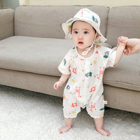Load image into Gallery viewer, Baby Unisex Fruit Animals Cartoon Print Rompers Wholesale 220620282
