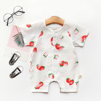 Load image into Gallery viewer, Baby Unisex Fruit Animals Cartoon Print Rompers Wholesale 220620282
