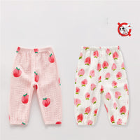 Load image into Gallery viewer, Baby Kid Unisex Flower Fruit Cartoon Print Pants Wholesale 220620283
