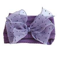 Load image into Gallery viewer, Girls Solid Color Polka dots Bow Accessories Headwear Wholesale 220620285
