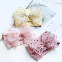 Load image into Gallery viewer, Girls Solid Color Polka dots Bow Accessories Headwear Wholesale 220620285
