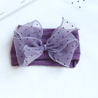 Load image into Gallery viewer, Girls Solid Color Polka dots Bow Accessories Headwear Wholesale 220620285
