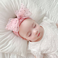 Load image into Gallery viewer, Girls Solid Color Polka dots Bow Accessories Headwear Wholesale 220620285
