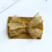 Load image into Gallery viewer, Girls Solid Color Polka dots Bow Accessories Headwear Wholesale 220620285
