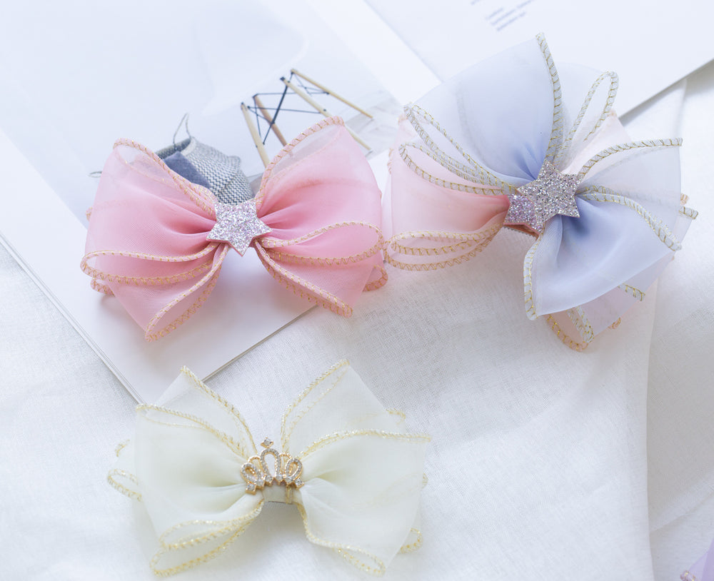 Girls Solid Color Star Bow Accessories Headwear Wholesale 220620292