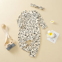 Load image into Gallery viewer, Baby Unisex Love heart Bow Print Valentine&#39;s Day Jumpsuits Wholesale 220620295
