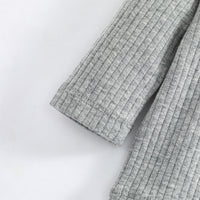 Load image into Gallery viewer, Baby Unisex Solid Color Muslin&amp;Ribbed Tops Wholesale 220620301
