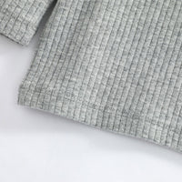 Load image into Gallery viewer, Baby Unisex Solid Color Muslin&amp;Ribbed Tops Wholesale 220620301
