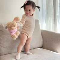 Load image into Gallery viewer, Baby Unisex Solid Color Muslin&amp;Ribbed Rompers Wholesale 220620305
