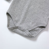 Load image into Gallery viewer, Baby Unisex Solid Color Muslin&amp;Ribbed Rompers Wholesale 220620305
