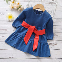 Load image into Gallery viewer, Baby Kid Girls Solid Color Dresses Wholesale 220620352
