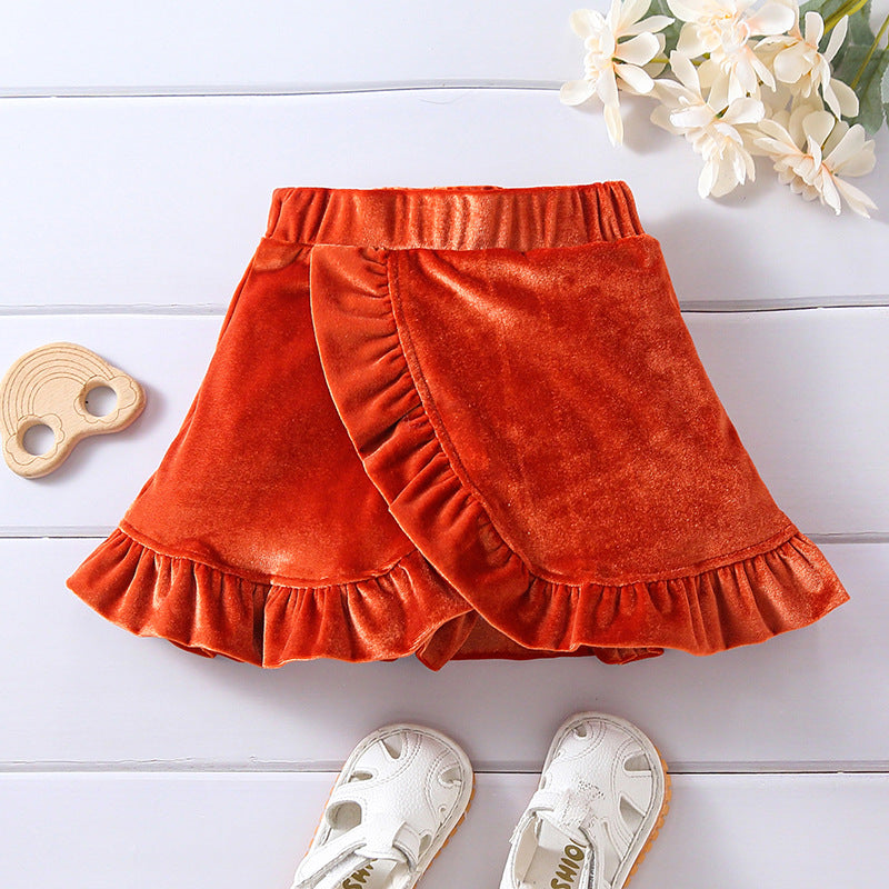 Baby Kid Girls Solid Color Skirts Wholesale 220620356