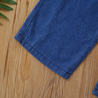 Load image into Gallery viewer, 2 Pieces Set Baby Kid Girls Solid Color Tank Tops And Ripped Pants Wholesale 220620384
