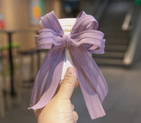 Load image into Gallery viewer, Girls Solid Color Bow Accessories Headwear Wholesale 220620435
