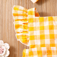 Load image into Gallery viewer, Baby Unisex Checked Bow Rompers Wholesale 220620484
