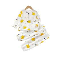 Load image into Gallery viewer, 2 Pieces Set Baby Kid Unisex Rainbow Cartoon Print Tops And Pants Sleepwears Wholesale 220620493
