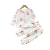 Load image into Gallery viewer, 2 Pieces Set Baby Kid Unisex Rainbow Cartoon Print Tops And Pants Sleepwears Wholesale 220620493
