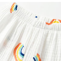 Load image into Gallery viewer, 2 Pieces Set Baby Kid Unisex Rainbow Cartoon Print Tops And Pants Sleepwears Wholesale 220620493
