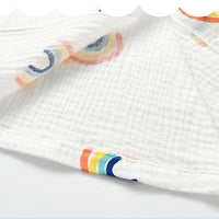 Load image into Gallery viewer, 2 Pieces Set Baby Kid Unisex Rainbow Cartoon Print Tops And Pants Sleepwears Wholesale 220620493
