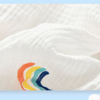 Load image into Gallery viewer, 2 Pieces Set Baby Kid Unisex Rainbow Cartoon Print Tops And Pants Sleepwears Wholesale 220620493
