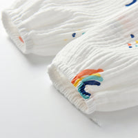 Load image into Gallery viewer, 2 Pieces Set Baby Kid Unisex Rainbow Cartoon Print Tops And Pants Sleepwears Wholesale 220620493
