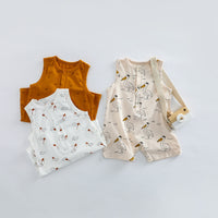 Load image into Gallery viewer, Baby Unisex Animals Cartoon Print Rompers Wholesale 220620495
