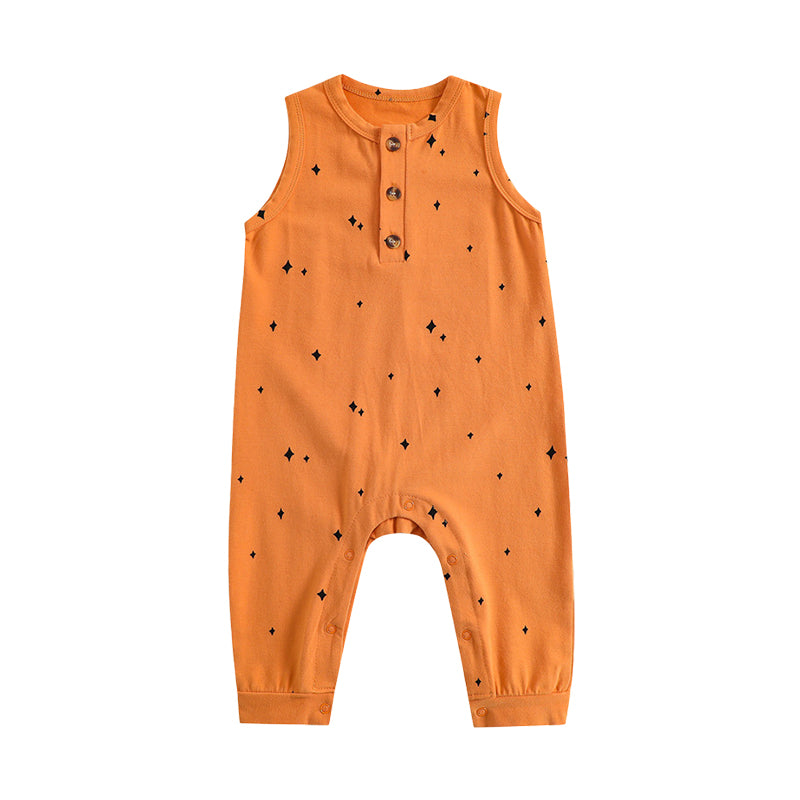 Baby Kid Unisex Star Print Jumpsuits Wholesale 220620510