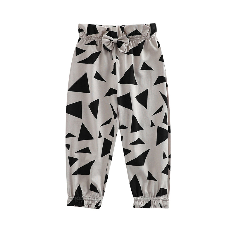 Baby Kid Girls Bow Print Pants Wholesale 220620519