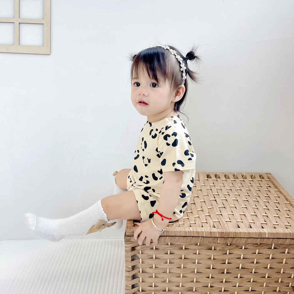 Baby Kid Unisex Leopard Print Jumpsuits Wholesale 220620526