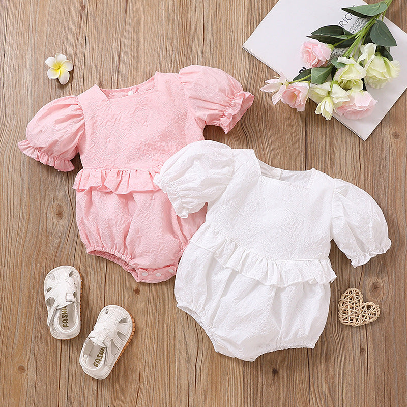 Baby Unisex Solid Color Rompers Wholesale 220620544