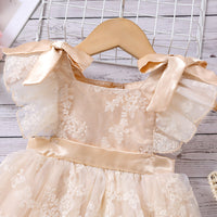 Load image into Gallery viewer, Baby Girls Solid Color Dresses Wholesale 220620548
