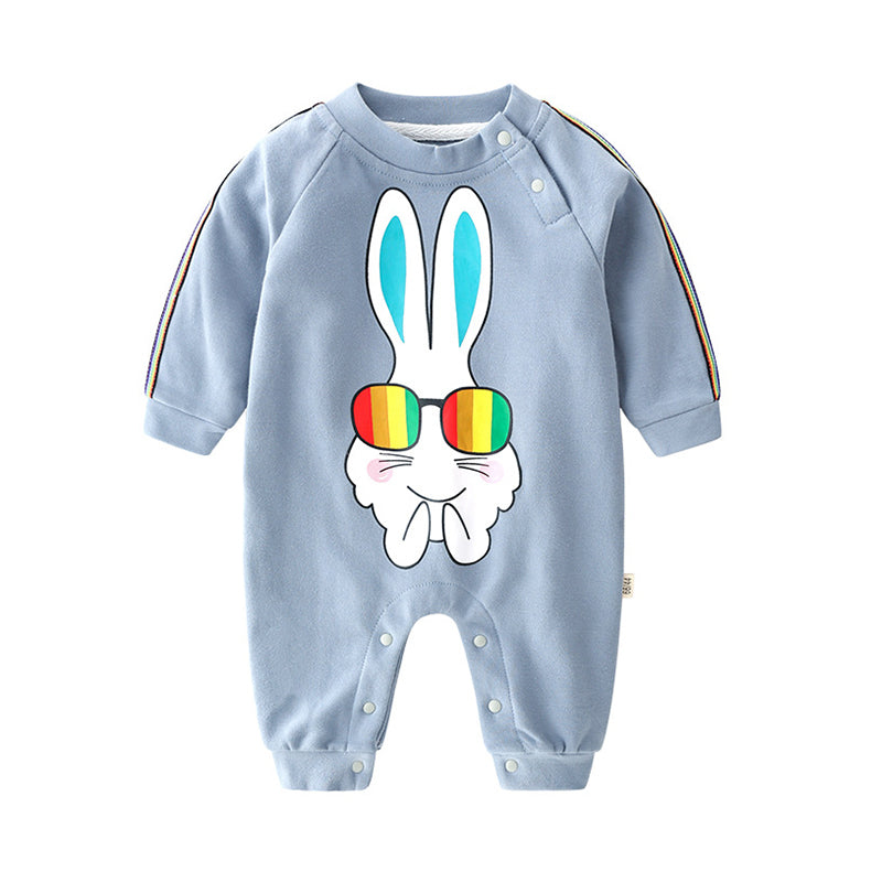 Baby Unisex Animals Cartoon Print Jumpsuits Wholesale 22062068