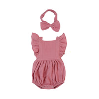 Load image into Gallery viewer, Baby Girls Solid Color Rompers Accessories Headwear Wholesale 22062206
