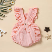Load image into Gallery viewer, Baby Girls Letters Print Halloween Rompers Wholesale 220622103
