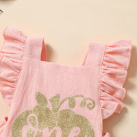 Load image into Gallery viewer, Baby Girls Letters Print Halloween Rompers Wholesale 220622103
