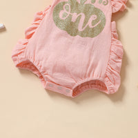 Load image into Gallery viewer, Baby Girls Letters Print Halloween Rompers Wholesale 220622103
