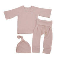 Load image into Gallery viewer, 2 Pieces Set Baby Unisex Solid Color Tops And Pants Wholesale 220622125
