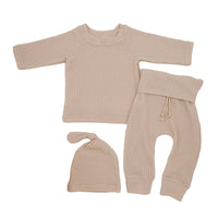 Load image into Gallery viewer, 2 Pieces Set Baby Unisex Solid Color Tops And Pants Wholesale 220622125
