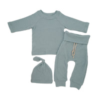 Load image into Gallery viewer, 2 Pieces Set Baby Unisex Solid Color Tops And Pants Wholesale 220622125
