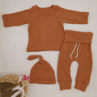 Load image into Gallery viewer, 2 Pieces Set Baby Unisex Solid Color Tops And Pants Wholesale 220622125

