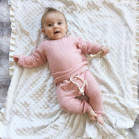 Load image into Gallery viewer, 2 Pieces Set Baby Unisex Solid Color Tops And Pants Wholesale 220622125
