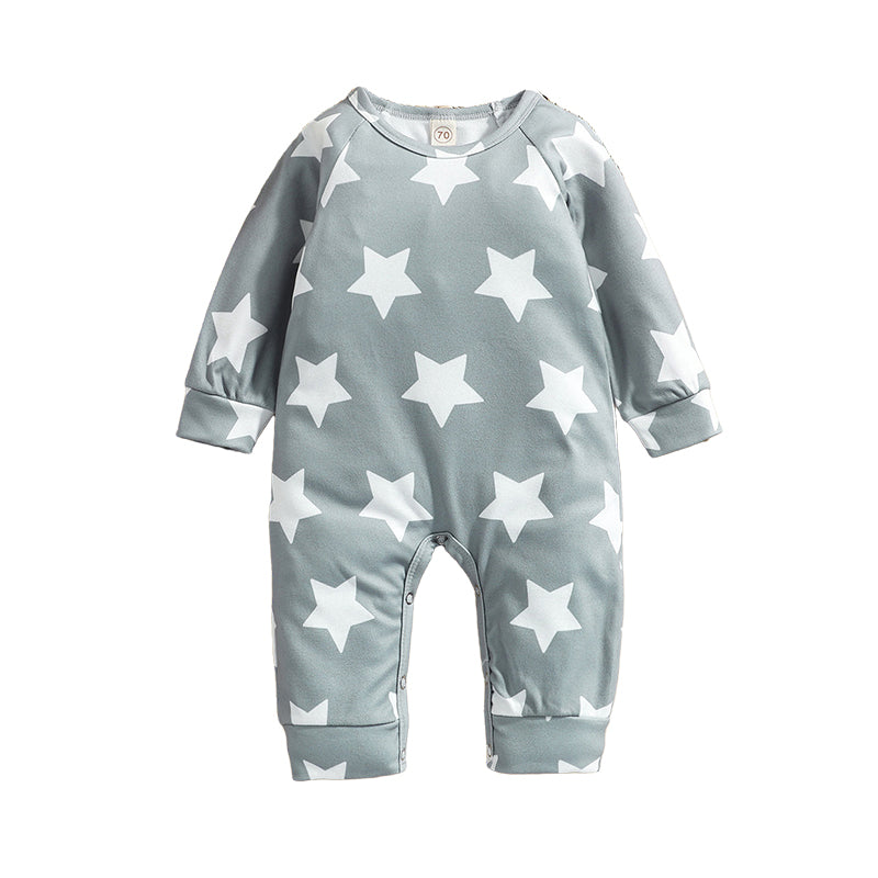 Baby Unisex Star Print Jumpsuits Wholesale 220622133