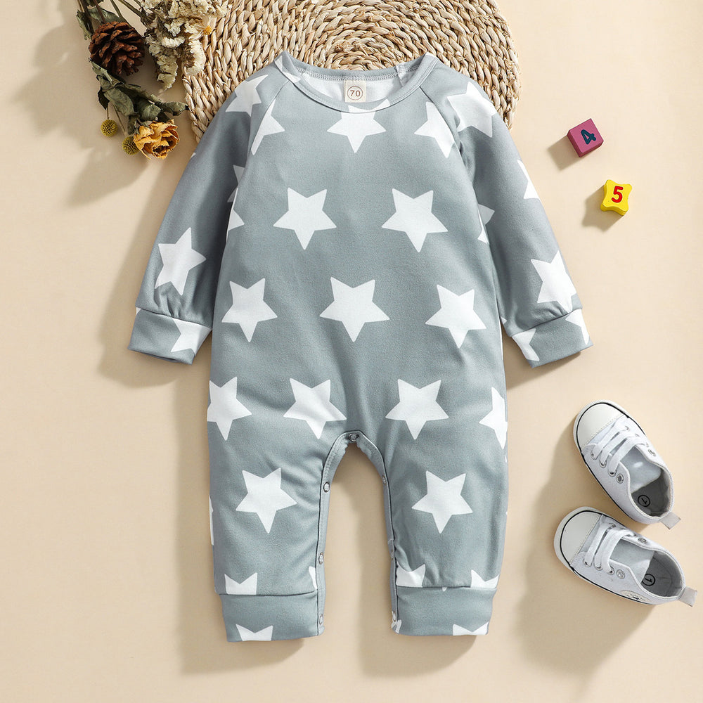 Baby Unisex Star Print Jumpsuits Wholesale 220622133