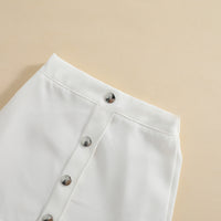 Load image into Gallery viewer, 2 Pieces Set Baby Kid Girls Solid Color Tops And Skirts Wholesale 220622145
