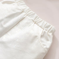 Load image into Gallery viewer, 2 Pieces Set Baby Kid Big Kid Girls Bow Tank Tops And Solid Color Shorts Wholesale 220622170
