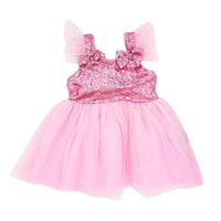 Load image into Gallery viewer, Baby Kid Girls Color-blocking Fish scales Lace Dresses Wholesale 22062223
