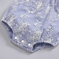 Load image into Gallery viewer, Baby Girls Flower Lace Embroidered Rompers Wholesale 22062227
