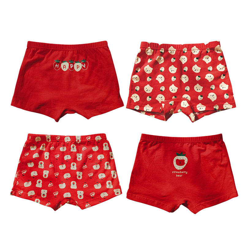 Baby Kid Girls Flower Fruit Animals Cartoon Print Underwears Wholesale 220622340