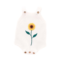 Load image into Gallery viewer, Baby Girls Flower Crochet Rompers Wholesale 22062240
